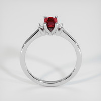 0.70 Ct. Ruby Ring, 14K White Gold 3