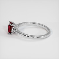 0.70 Ct. Ruby Ring, 14K White Gold 4