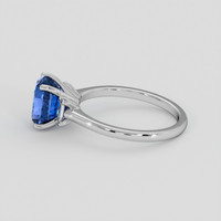 3.58 Ct. Blue Sapphire Ring, 14K White Gold 4