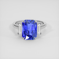 5.45 Ct. Blue Sapphire Ring, 14K White Gold 1