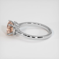 1.77 Ct. Padparadscha Sapphire Ring, 14K White Gold 4