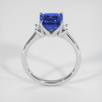 3.07 Ct. Blue Sapphire Ring, 14K White Gold 3