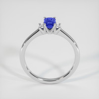 0.90 Ct. Blue Sapphire Ring, 14K White Gold 3