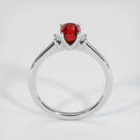 1.12 Ct. Ruby Ring, 18K White Gold 3