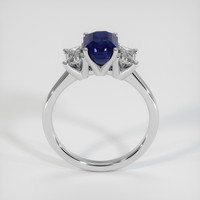 2.14 Ct. Blue Sapphire Ring, 18K White Gold 3