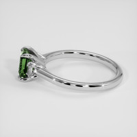 0.98 Ct. Green Sapphire Ring, 18K White Gold 4