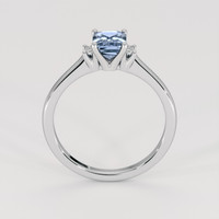 1.07 Ct. Blue Sapphire Ring, 18K White Gold 3