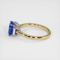 2.11 Ct. Blue Sapphire Ring, 14K White & Yellow 4
