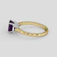 1.40 Ct. Pinkish Purple Sapphire Ring, 14K White & Yellow 4