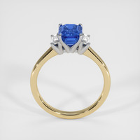 2.11 Ct. Blue Sapphire Ring, 18K White & Yellow 3