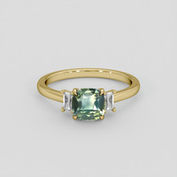 1.55 Ct. Bi Color Sapphire Ring, 10K Yellow Gold 1