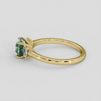 1.55 Ct. Bi Color Sapphire Ring, 10K Yellow Gold 4