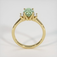 1.33 Ct. Yellowish Green Sapphire Ring, 10K Yellow Gold 3