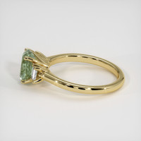 1.33 Ct. Yellowish Green Sapphire Ring, 10K Yellow Gold 4