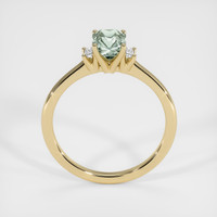 1.15 Ct. Green Sapphire Ring, 10K Yellow Gold 3