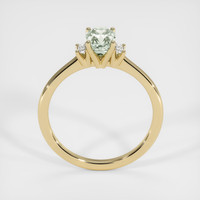 1.12 Ct. Green Sapphire Ring, 10K Yellow Gold 3
