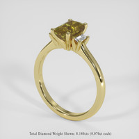 1.28 Ct. Bi Color Andalusite Ring, 14K Yellow Gold 2