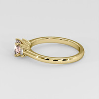 0.60 Ct. Padparadscha Sapphire Ring, 14K Yellow Gold 4