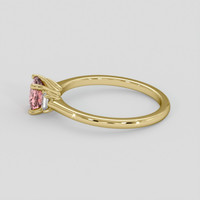 1.05 Ct. Padparadscha Sapphire Ring, 14K Yellow Gold 4