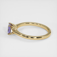 0.57 Ct. Purple Sapphire Ring, 14K Yellow Gold 4