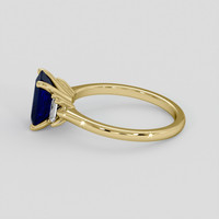 2.08 Ct. Blue Sapphire Ring, 14K Yellow Gold 4