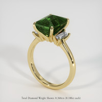 5.05 Ct. Green Sapphire Ring, 14K Yellow Gold 2