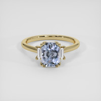 2.74 Ct. Violet Sapphire Ring, 14K Yellow Gold 1