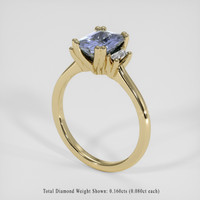 2.74 Ct. Violet Sapphire Ring, 14K Yellow Gold 2