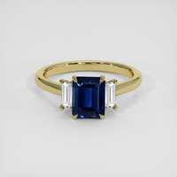 2.27 Ct. Blue Sapphire Ring, 14K Yellow Gold 1
