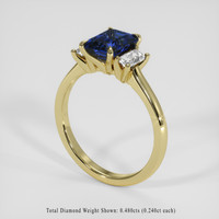 2.27 Ct. Blue Sapphire Ring, 14K Yellow Gold 2