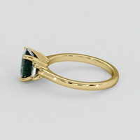 1.61 Ct. Bluish Green Sapphire Ring, 14K Yellow Gold 4