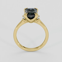 3.02 Ct. Green Sapphire Ring, 14K Yellow Gold 3