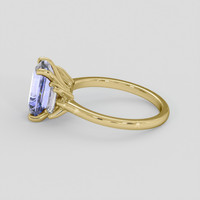 3.02 Ct. Purple Sapphire Ring, 14K Yellow Gold 4
