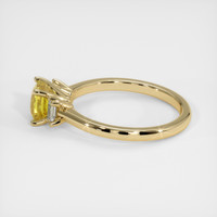 1.10 Ct. Bi Color Sapphire Ring, 14K Yellow Gold 4