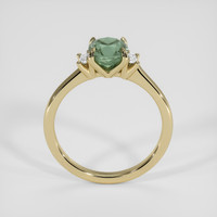 1.27 Ct. Bluish Green Sapphire Ring, 14K Yellow Gold 3