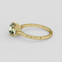 1.31 Ct. Yellowish Green Sapphire Ring, 14K Yellow Gold 4