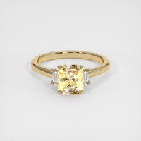 2.09 Ct. Sapphire Ring, 14K Yellow Gold 1