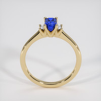 1.20 Ct. Blue Sapphire Ring, 18K Yellow Gold 3