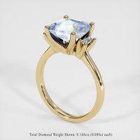 5.04 Ct. Sapphire Ring, 18K Yellow Gold 2