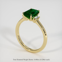 2.37 Ct. Emerald Ring, 18K Yellow Gold 2