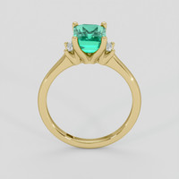 1.63 Ct. Emerald Ring, 18K Yellow Gold 3