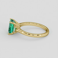 1.63 Ct. Emerald Ring, 18K Yellow Gold 4
