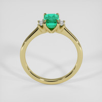 1.08 Ct. Emerald Ring, 18K Yellow Gold 3
