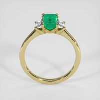 1.18 Ct. Emerald Ring, 18K Yellow Gold 3