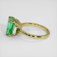 3.50 Ct. Emerald Ring, 18K Yellow Gold 4