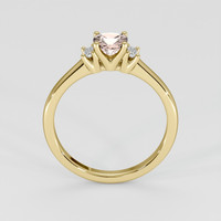 0.60 Ct. Padparadscha Sapphire Ring, 18K Yellow Gold 3