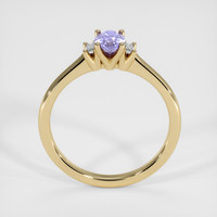 0.57 Ct. Purple Sapphire Ring, 18K Yellow Gold 3