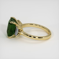 5.05 Ct. Green Sapphire Ring, 18K Yellow Gold 4