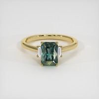 2.65 Ct. Sapphire Ring, 18K Yellow Gold 1