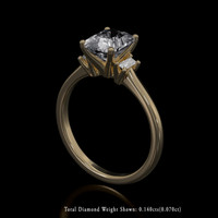 2.06 Ct. Sapphire Ring, 18K Yellow Gold 2